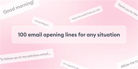 creative email greetings|100 email opening line, phrase & sentence examples .